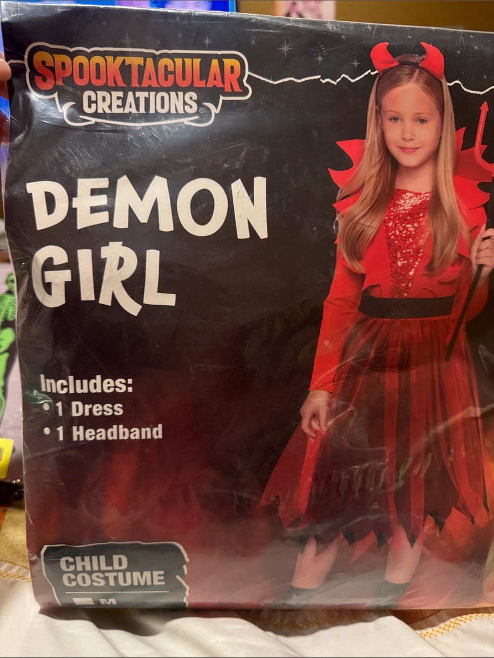 Demon Girl Costume - Red. XL